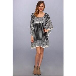 Free People Black and White Mini Dress